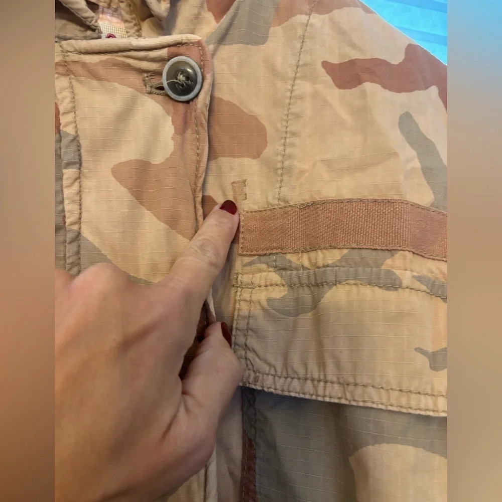 Free People Lead The Way Camouflage Field Jacket - small